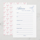 Conseil Bleu Bow pour la carte de conseil Bleu Bri (Devant / Derrière)