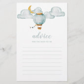 Conseil bleu doux pour la carte Maman-To-Be - Baby (Devant)