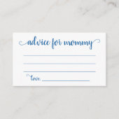 Conseil bleu simple | Carte de conservation Cerule (Devant)