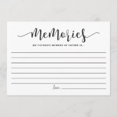 Conseil Calligraphie Mémoire préférée de la carte de marié (Devant)