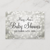 Conseil Carte Baby shower Silver Parties scintilla (Dos)