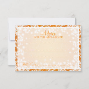 Conseil Carte Baby shower Winter Sparkle Orange