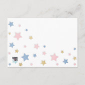 Conseil Carte Conseils Baby shower Twinkle Little Star (Dos)