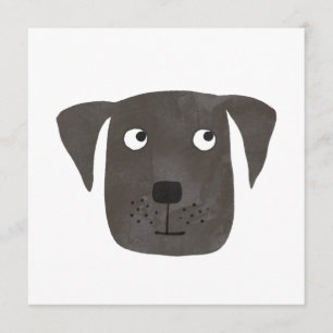 Conseil Carte d'anniversaire de Black Labrador Retriever D