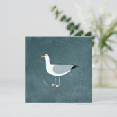 Conseil Carte d'anniversaire de mignonne mouette (Debout devant)