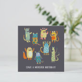 Conseil Carte d'anniversaire des mignons monstres (Debout devant)