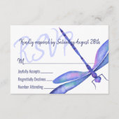 Conseil Carte de boîtier RSVP Dragonfly bleu (Devant)