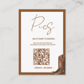 Conseil Carte de code QR de mariage Capture the Love carte (Devant)