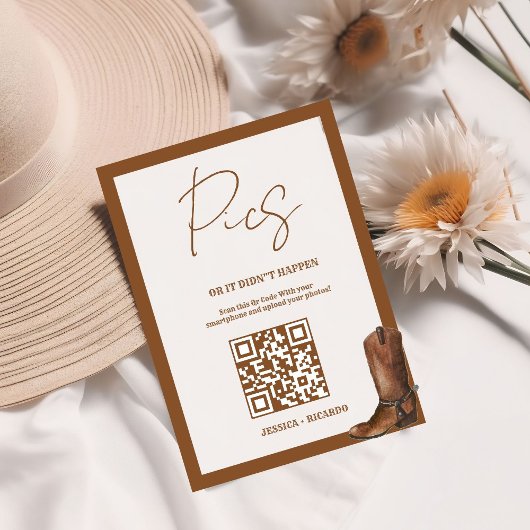 Conseil Carte de code QR de mariage Capture the Love Photo