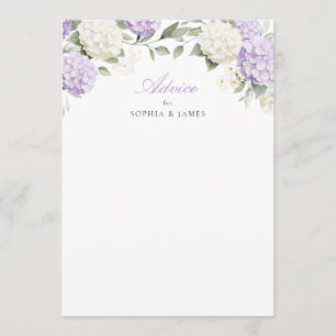 Conseil Carte de conseils de mariage avec verdure d'horten
