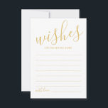 Conseil Carte de conseils et de vœux de mariage à l'écritu<br><div class="desc">Ajoutez une touche personnelle à votre mariage avec une carte de conseils et de vœux de mariage à l'écriture moderne.</div>