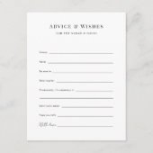 Conseil Carte de conseils et vœux de mariage sur mesure (Devant)