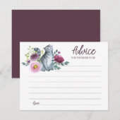 Conseil Carte de conseils Meowied pour la future mariée (Devant / Derrière)