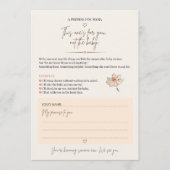 Conseil Carte de conseils pour la future maman Une promess (Devant)