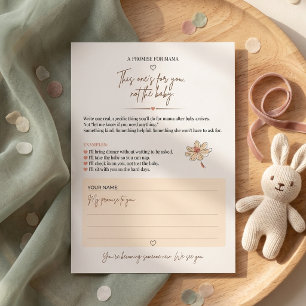 Conseil Carte de conseils pour la future maman Une promess