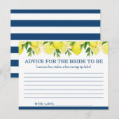 Conseil Carte de conseils pour la future mariée L'averse d (Devant / Derrière)