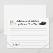 Conseil Carte de conseils pour les vœux de mariage (Devant / Derrière)