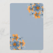 Conseil Carte de conseils pour un mariage Fleur Bleue et O (Dos)