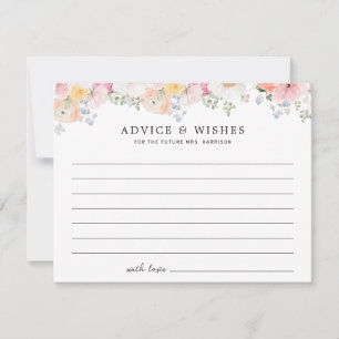 Conseil Carte de conseils pour une baby shower de mariage 