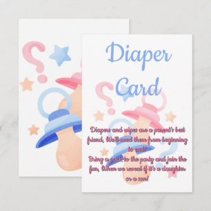 Conseil Carte de couche pour fête de révélation de paquet