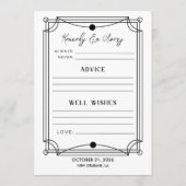 Conseil Carte de Fête des mariées des prévisions et des co (Dos)