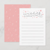 Conseil Carte de jeu Baby shower Star Wings and Advice (Devant / Derrière)