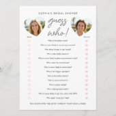 Conseil Carte de jeu de fête "Devinez qui" pour la fête de (Devant)