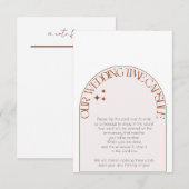 Conseil Carte de papeterie capsule temps mariage (Devant / Derrière)