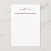 Conseil Carte de papeterie capsule temps mariage (Dos)