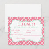 Conseil Carte de prédictions et de conseils pour le Maroc  (Devant / Derrière)