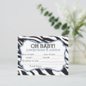 Conseil Carte de prédictions et de conseils Zebra et Blue  (Debout devant)