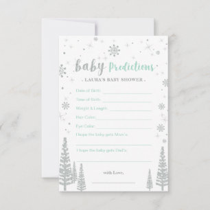 Conseil Carte de prédictions pour bébé - Jeu de Baby Showe