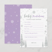 Conseil Carte de prédictions pour bébés - Jeu de Baby show (Devant / Derrière)