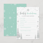 Conseil Carte de prédictions pour bébés - Jeu de Baby show (Devant / Derrière)