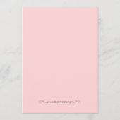 Conseil Carte de prédictions pour bébés or et rose (Dos)