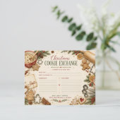 Conseil Carte de recette d'échange de biscuits de Noël vin (Debout devant)
