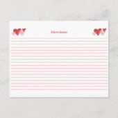 Conseil Carte de recette Fête des mariées Valentine pour l (Dos)