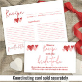 Conseil Carte de recette Fête des mariées Valentine pour l