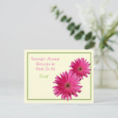 Conseil Carte de recettes de marguerite rose pour un maria (Debout devant)