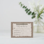Conseil Carte de réponse carreaux beige (Debout devant)