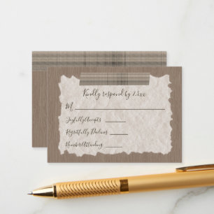 Conseil Carte de réponse carreaux beige
