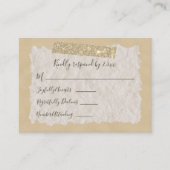 Conseil Carte de réponse de style scrapbook avec paillette (Devant)