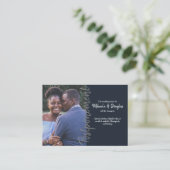 Conseil Carte de report Mariage gris (Debout devant)