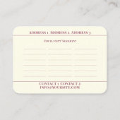 Conseil - Carte de visite (Dos)