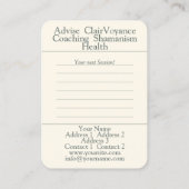 Conseil - Carte de visite (Dos)