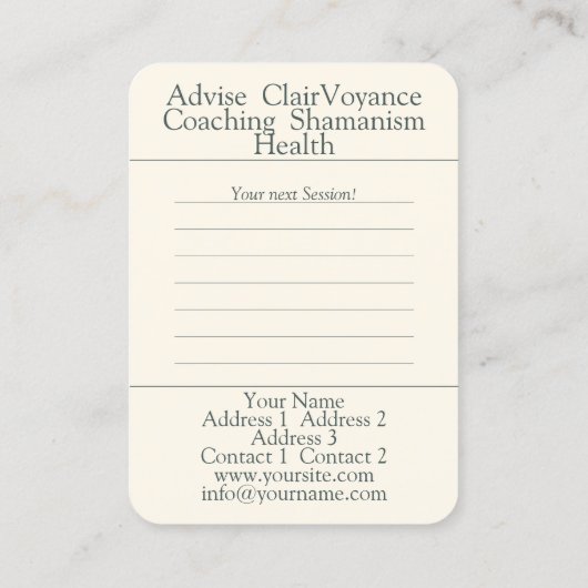 Conseil - Carte de visite (Dos)