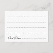 Conseil Carte Fête des mariées Gold Peinture Look (Dos)