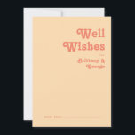 Conseil Carte Retro moderne Mariage à la crème orange<br><div class="desc">Cette crème orange rétro moderne est parfaite pour votre simple mariage d'été boho tropical vintage et coloré. Sa police bohème unique du milieu du siècle donne à ce design une ambiance minimaliste super hippie classique. Si vous cherchez un design qui présente des couleurs vives et audacieuses pour votre mariage de...</div>