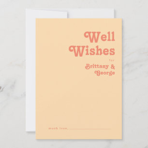 Conseil Carte Retro moderne Mariage à la crème orange