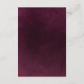 Conseil Carte RSVP de mariage Bourgogne et d'or (Dos)